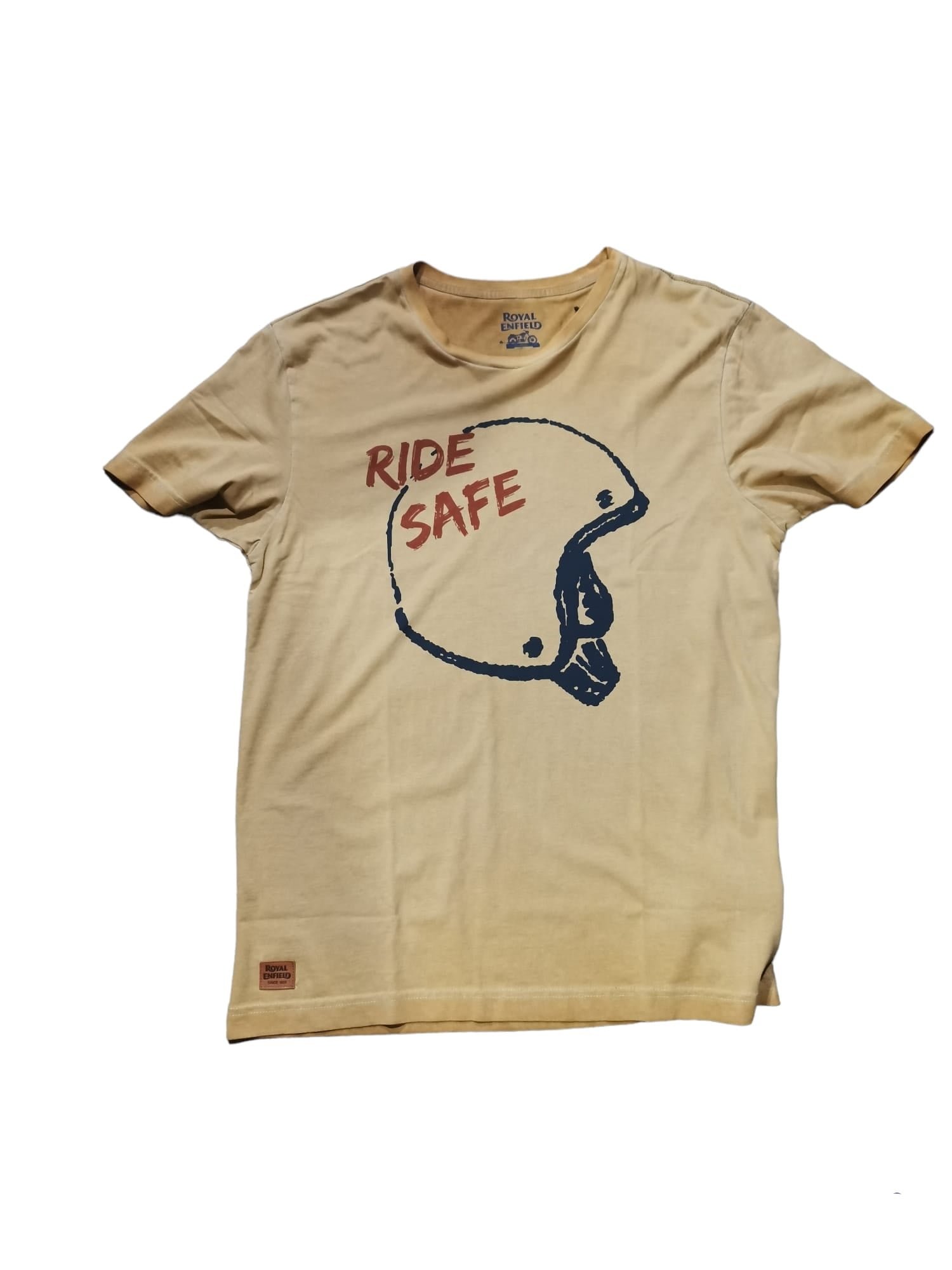 Camiseta-Royal-Enfield-Ride-Safe-Beige.jpg Camiseta Royal Enfield Ride Safe Beige - Imagen 1