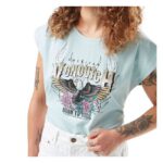 Camiseta Von Duth Born to Ride Mujer
