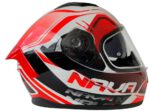 Casco Nava Targo Rojo Fluor
