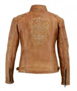 Chaqueta Skull Dead Marrón